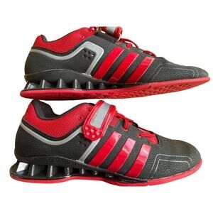 Adidas AdiPower Weightlifting Men's Sz.16 Black Red AthleticShoes Torsionsystem